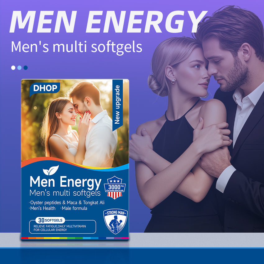 🏆Bestseller⚡ Hot Deal!✨DHOP Men's Energy Multi Softgels: Complete Male Nutrition, Energy & Vitality Enhancement-1T