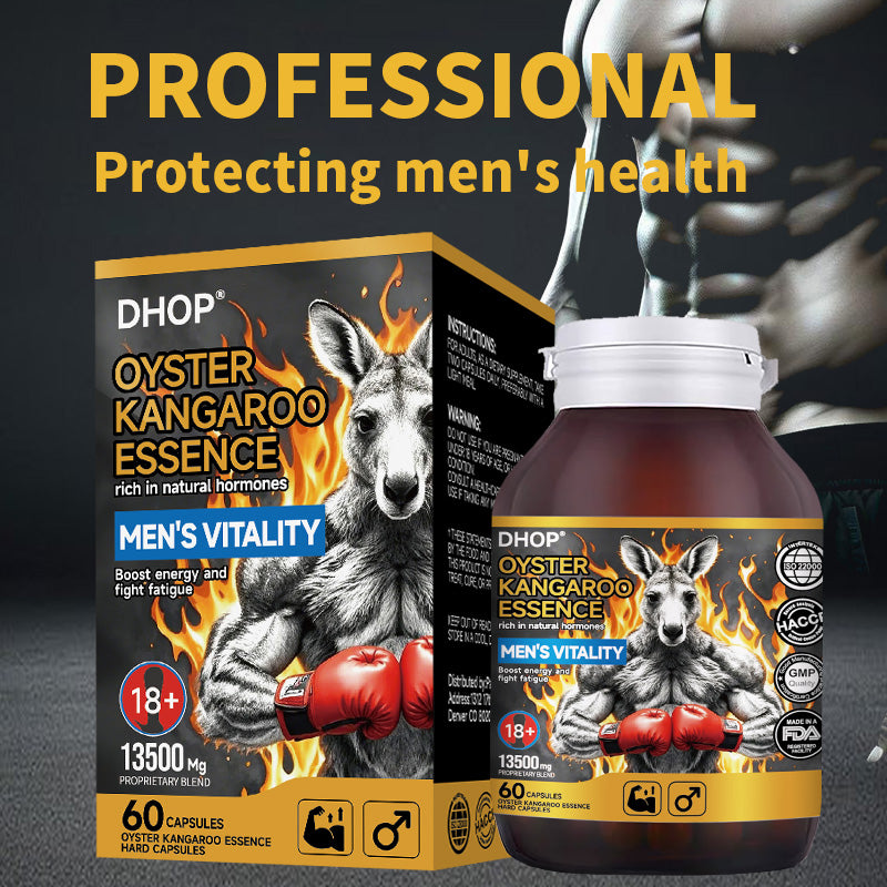⚡ Limited Time Offer ⚡ 160K+ SOLD!✨DHOP Oyster Kangaroo Essence Hard Capsule: Extreme Male Stamina & Performance Optimizer-1T