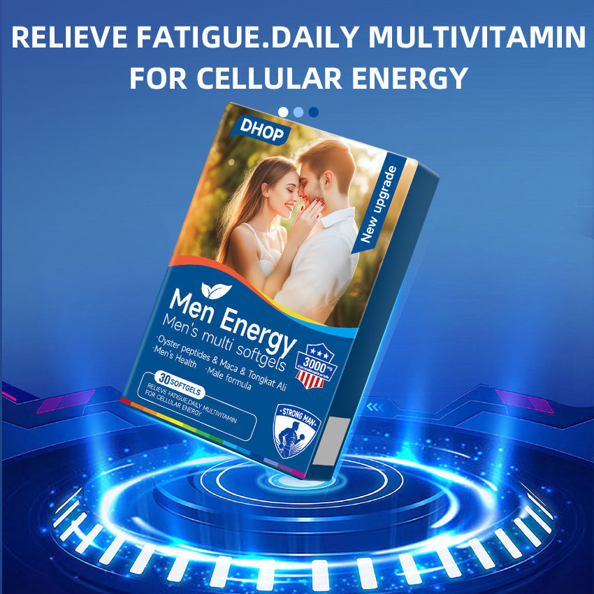 🏆Bestseller⚡ Hot Deal!✨DHOP Men's Energy Multi Softgels: Complete Male Nutrition, Energy & Vitality Enhancement-1T