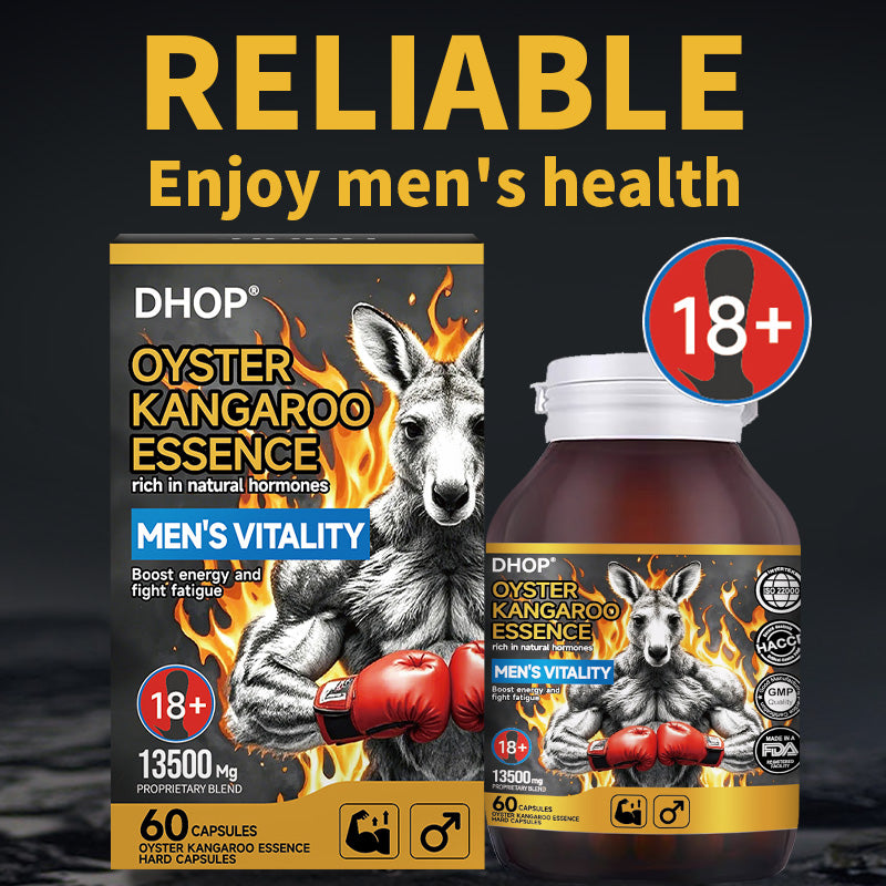 ⚡ Limited Time Offer ⚡ 160K+ SOLD!✨DHOP Oyster Kangaroo Essence Hard Capsule: Extreme Male Stamina & Performance Optimizer-1T