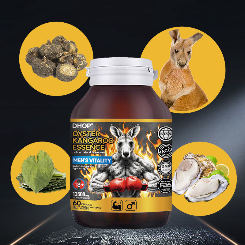 ⚡ Limited Time Offer ⚡ 160K+ SOLD!✨DHOP Oyster Kangaroo Essence Hard Capsule: Extreme Male Stamina & Performance Optimizer-1T