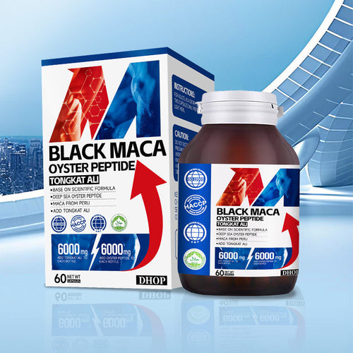 🏆Flash Sale⚡ 160K+ SOLD!✨DHOP Black Maca & Oyster Peptide: Ultimate Male Stamina & Vitality Booster-H