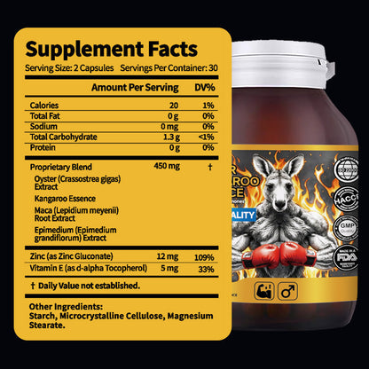 ⚡ Limited Time Offer ⚡ 160K+ SOLD!✨DHOP Oyster Kangaroo Essence Hard Capsule: Extreme Male Stamina & Performance Optimizer-1T