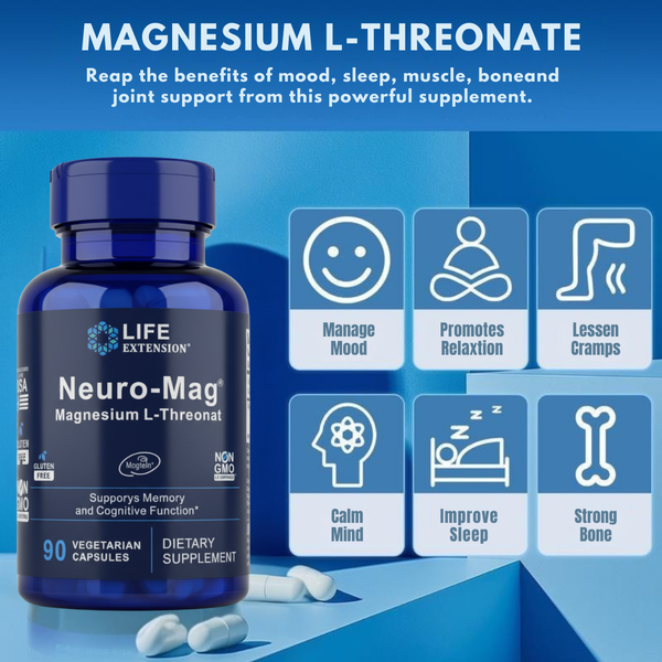 Magnesium L-Threonate | Unlock Your Brain’s Full Potential and End Brain Fog Forever-H